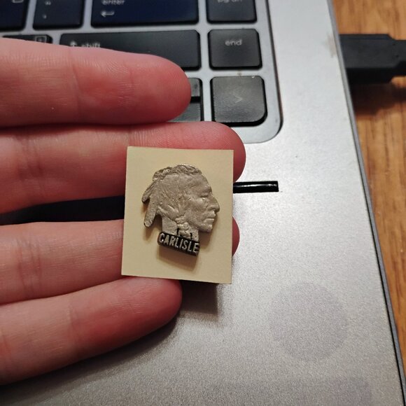 Carlisle Indian Head pin - Picture 1 of 3